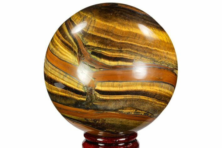 Polished Tiger's Eye Sphere - South Africa #107317